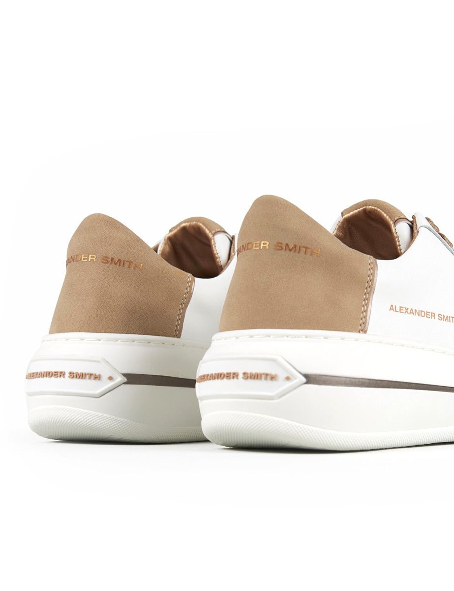 sneakers lancaster white light cognac - alexander smith - sneaker