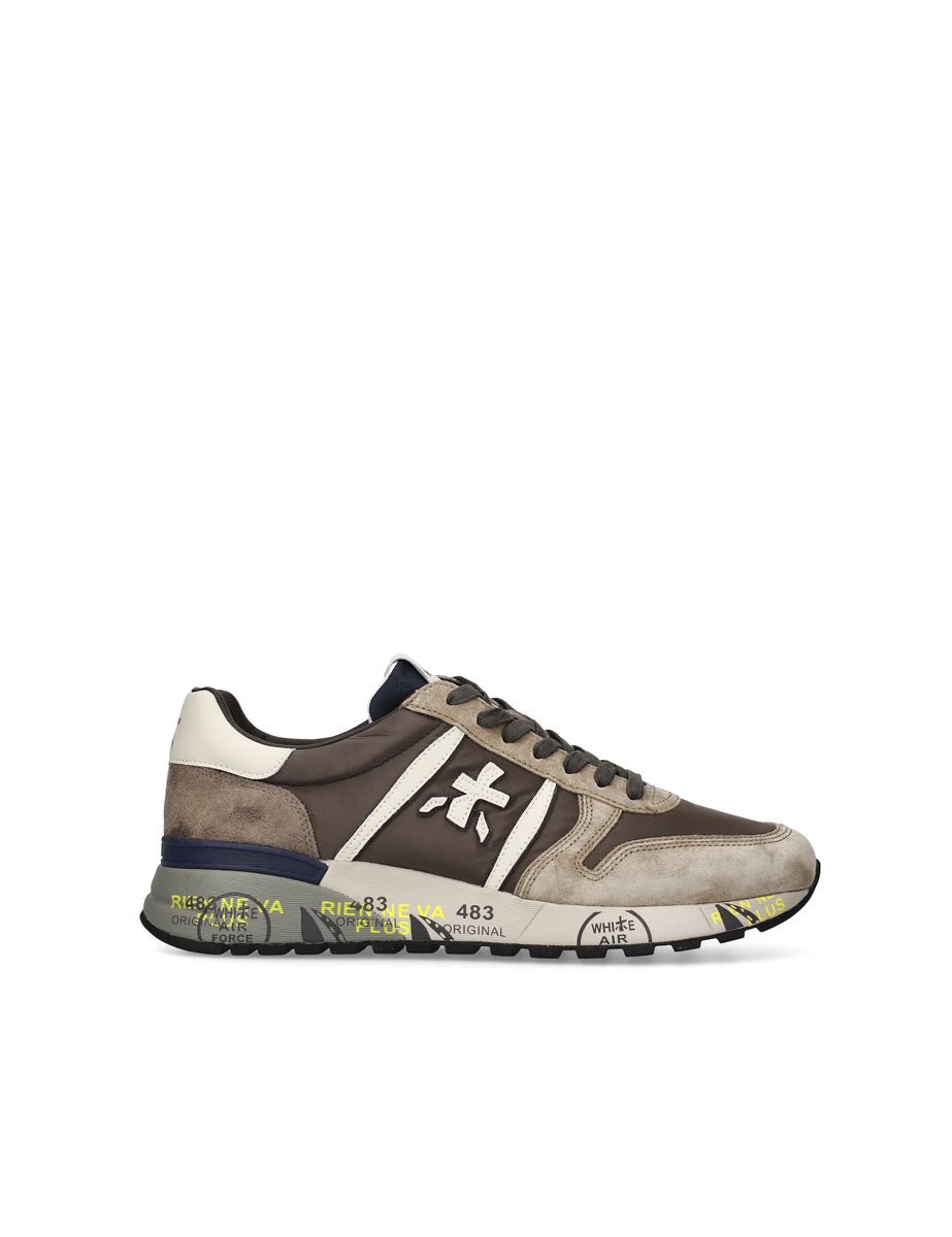 sneakers lander brown - white premiata - sneaker