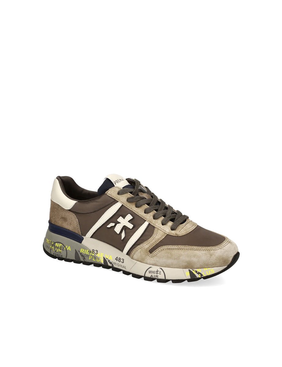 sneakers lander brown - white premiata - sneaker