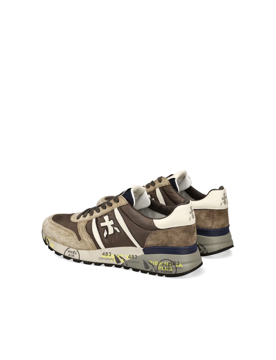 sneakers lander brown - white premiata - sneaker