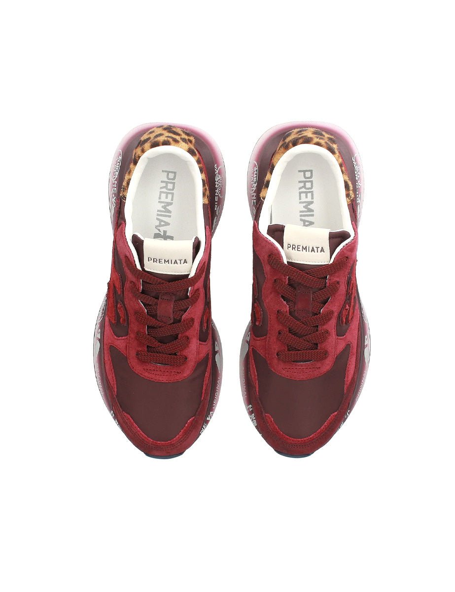 sneakers lauryn bordeaux - white premiata - sneaker