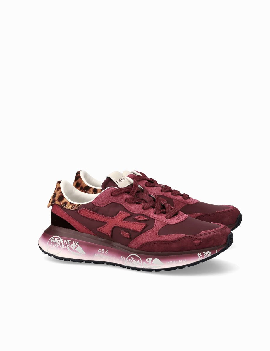 sneakers lauryn bordeaux - white premiata - sneaker