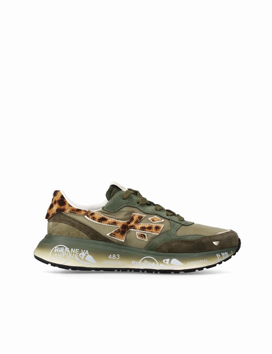 sneakers lauryn verde animalier - white premiata - sneaker