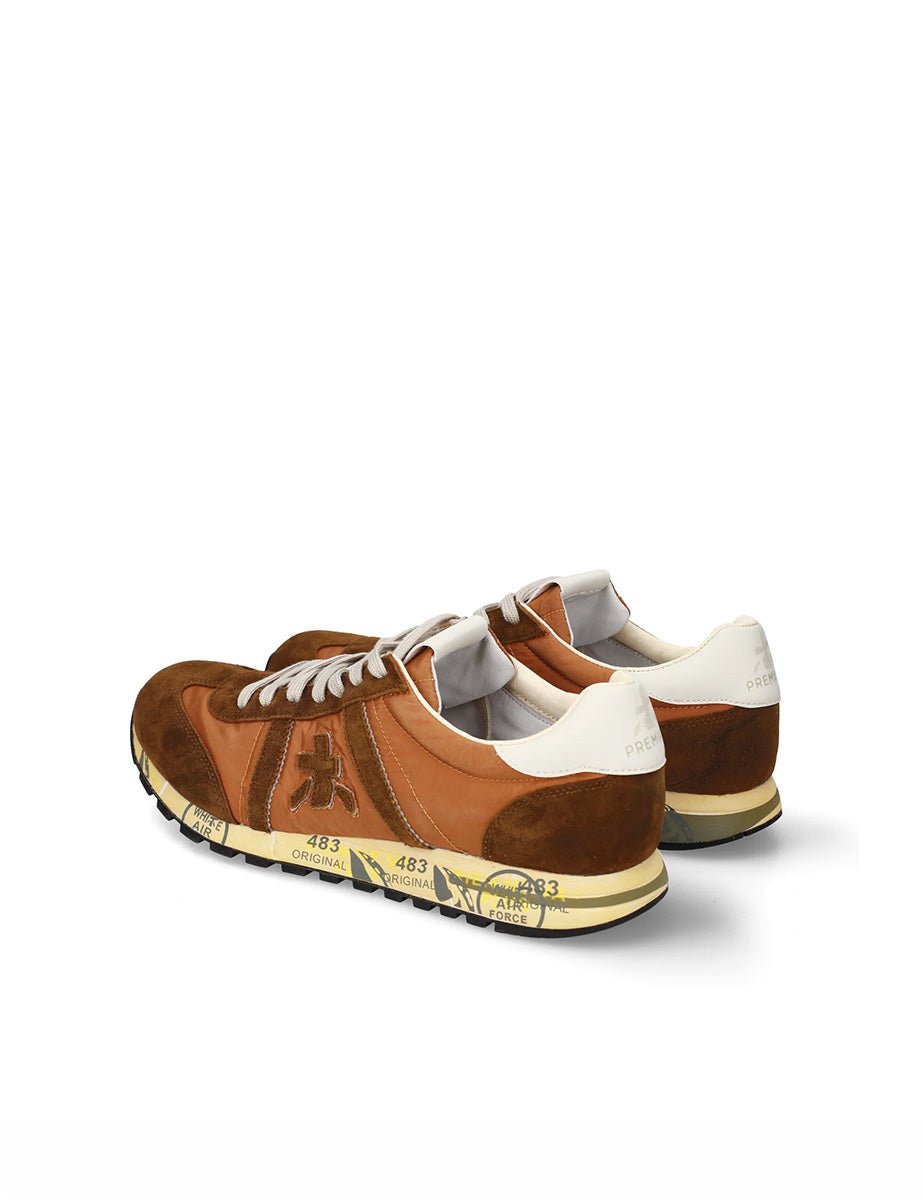 sneakers lucy arancione cuoio - white premiata - sneaker