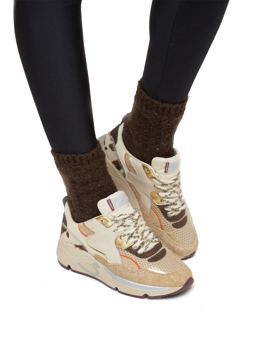 sneakers malibu beige cow - serafini - sneaker
