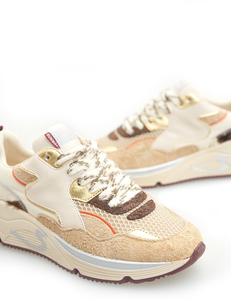sneakers malibu beige cow - serafini - sneaker