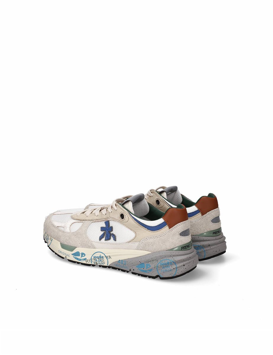 sneakers mase nylon beige - white premiata - sneaker