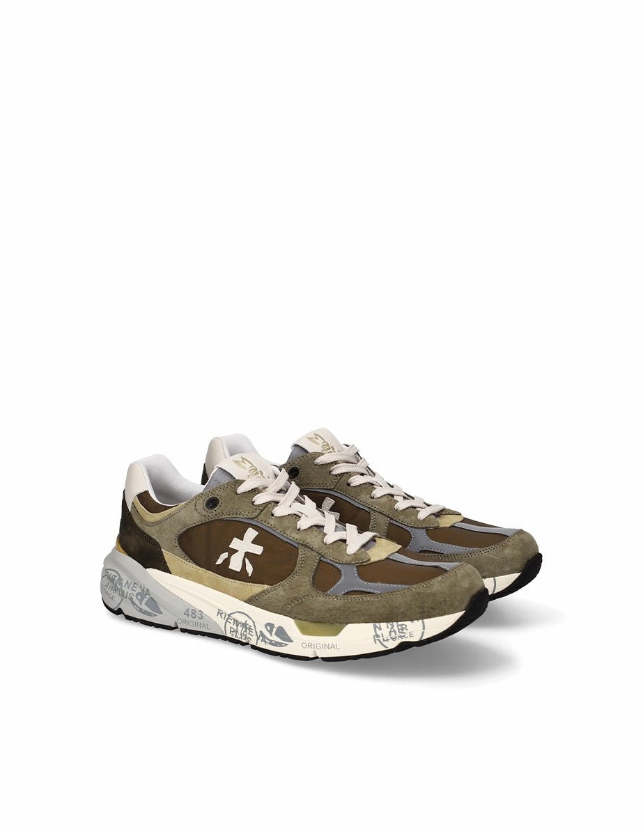 sneakers mase nylon verde - white premiata - sneaker