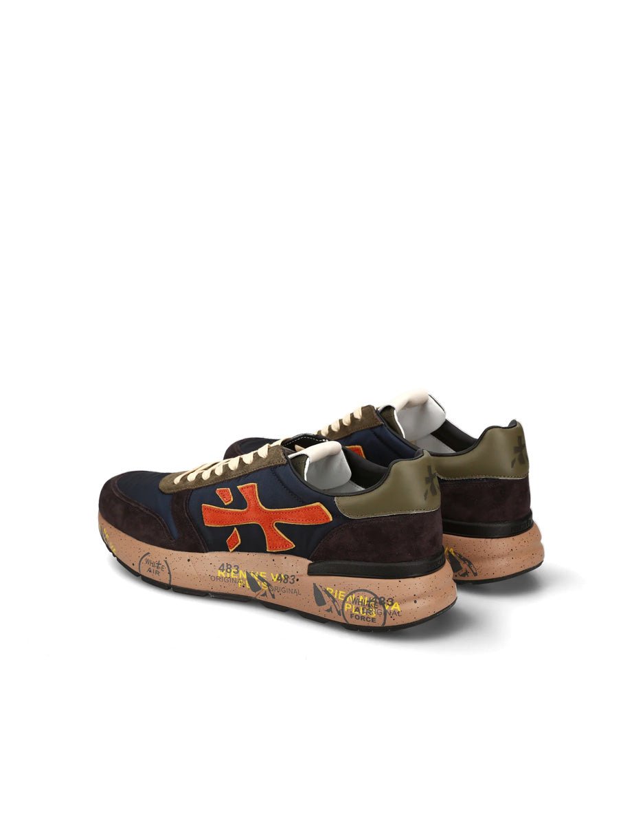 sneakers mick blu arancione - white premiata - sneaker