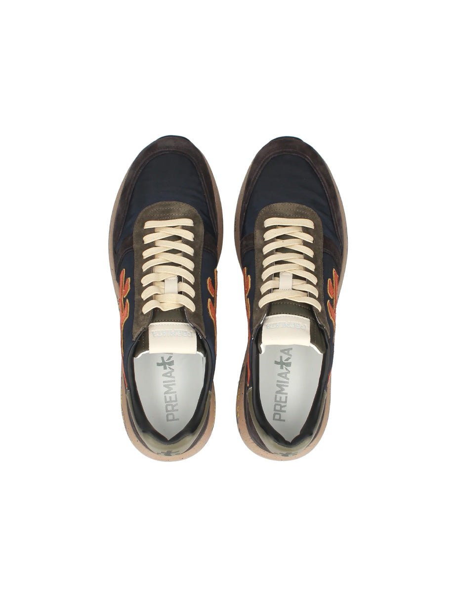 sneakers mick blu arancione - white premiata - sneaker