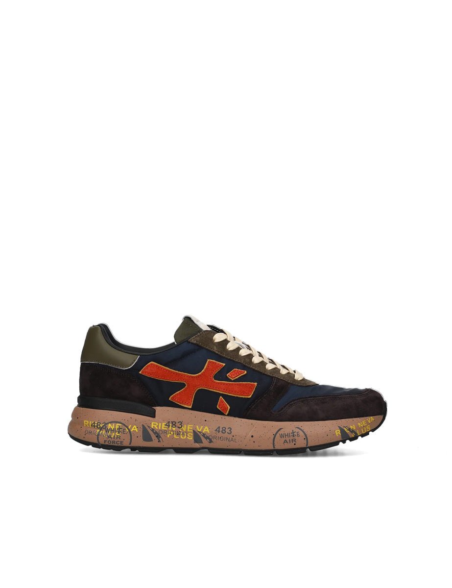 sneakers mick blu arancione - white premiata - sneaker