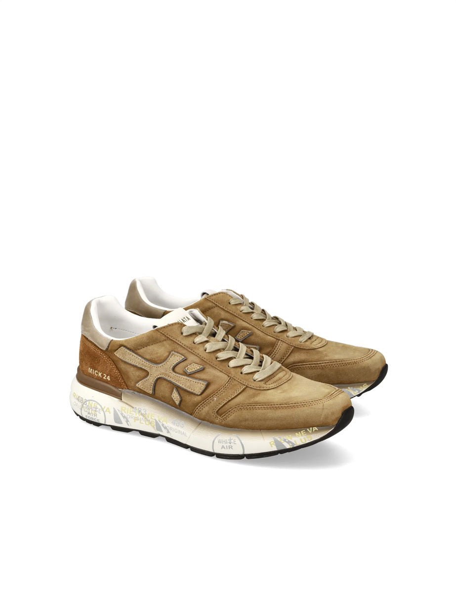sneakers mick cuoio - white premiata - sneaker