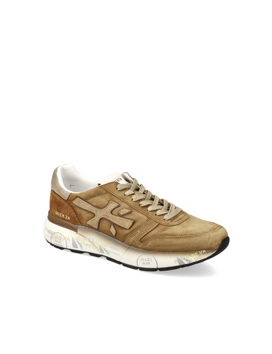 sneakers mick cuoio - white premiata - sneaker