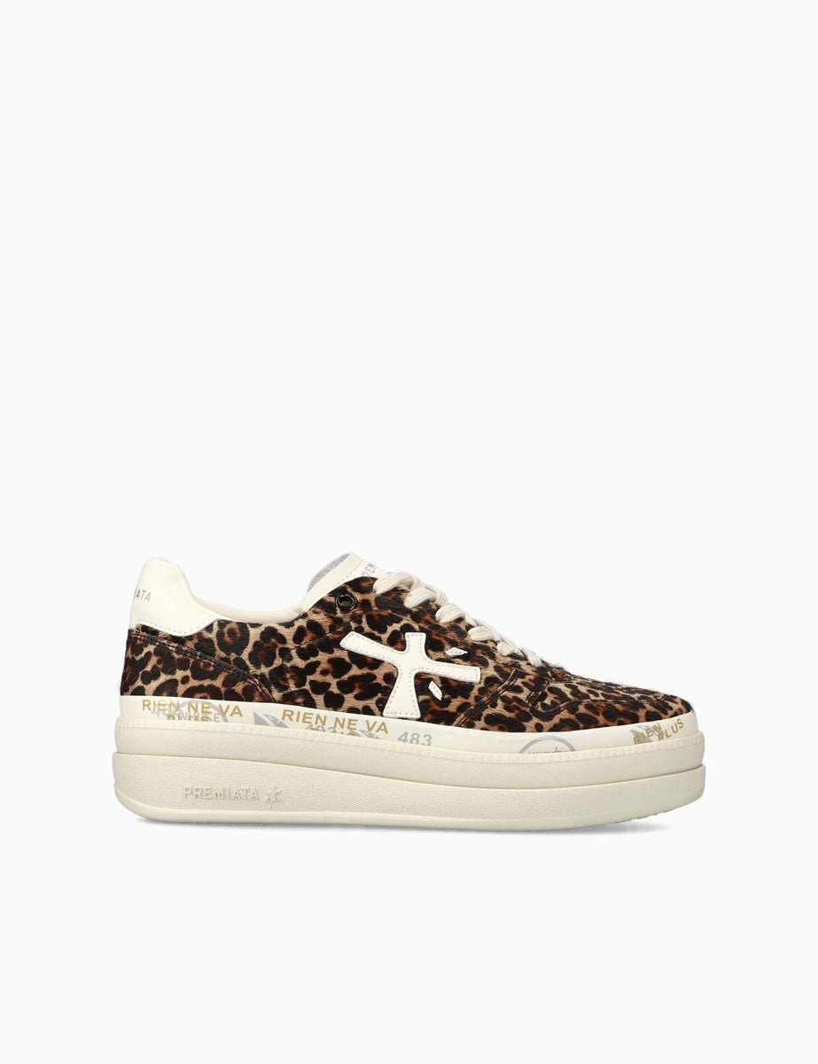 sneakers micol animalier - white premiata - sneaker
