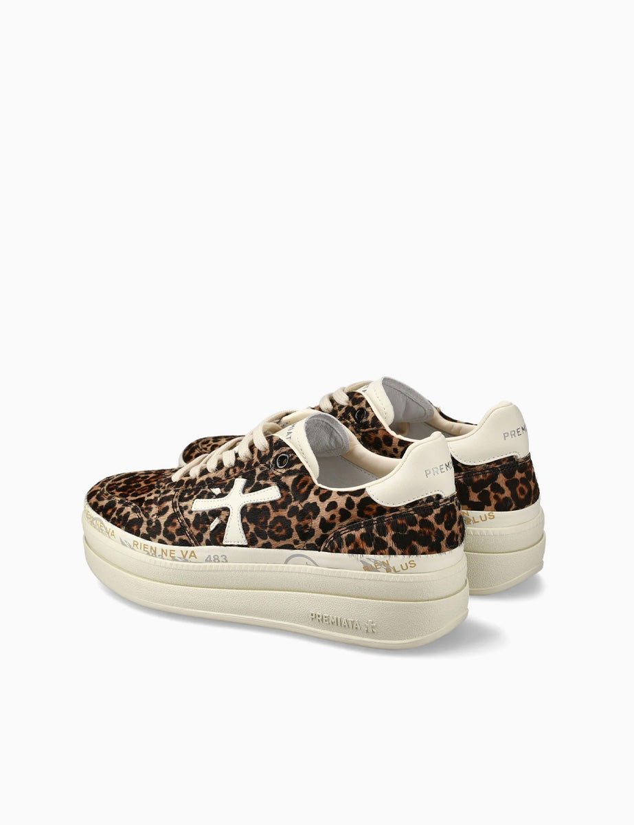 sneakers micol animalier - white premiata - sneaker