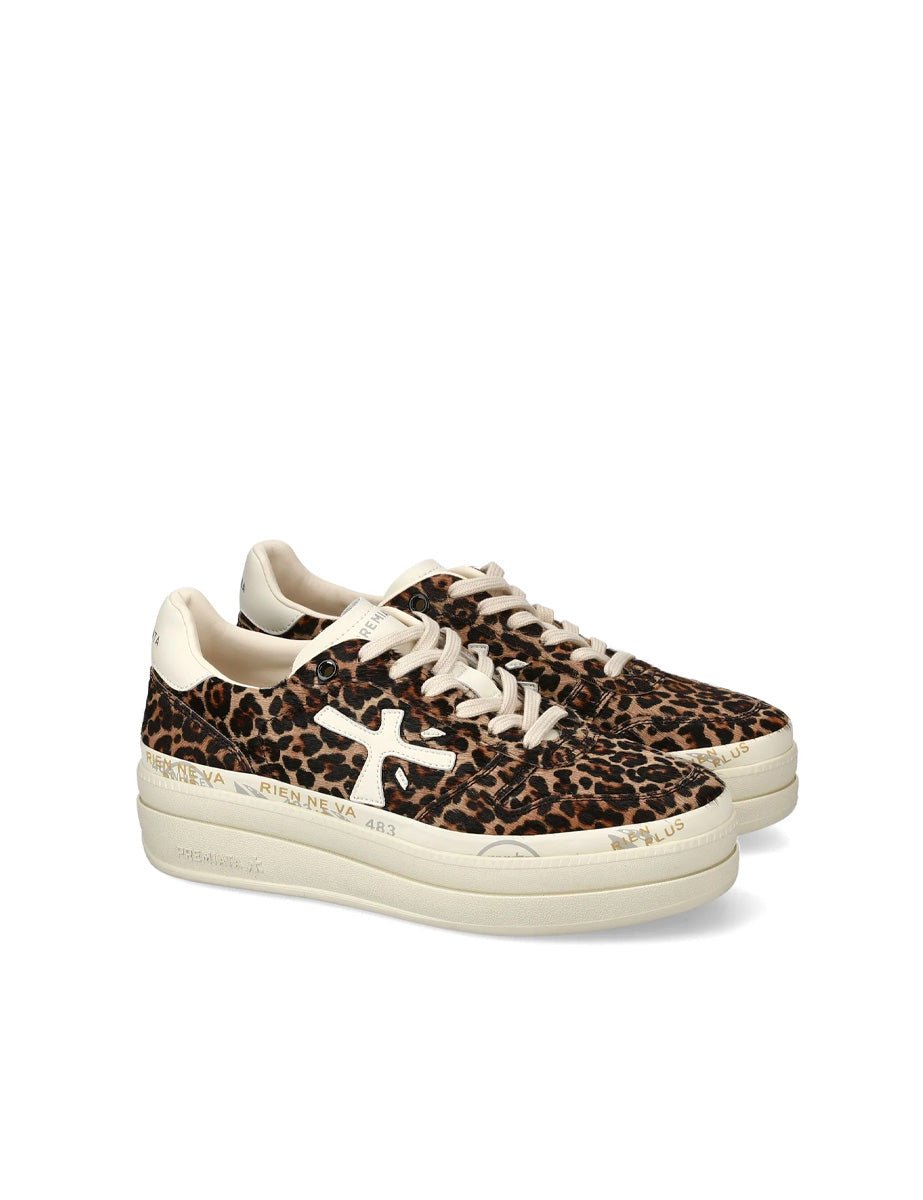 sneakers micol animalier - white premiata - sneaker
