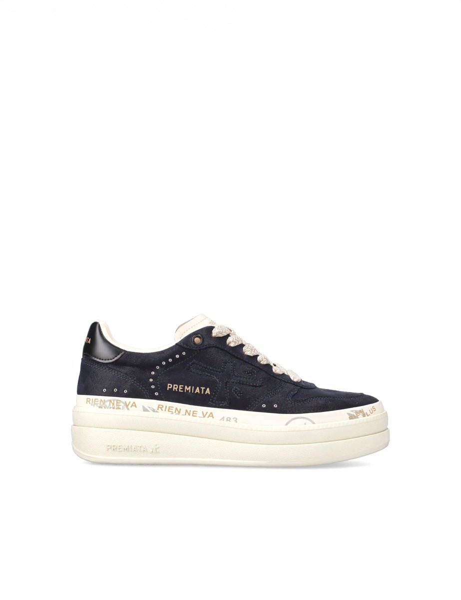 sneakers micol blu - white premiata - sneaker