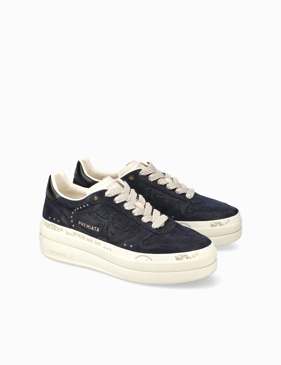 sneakers micol blu - white premiata - sneaker
