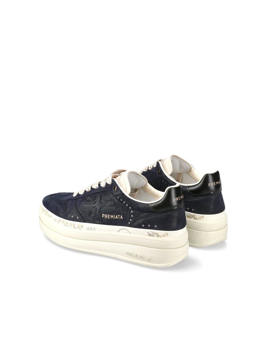 sneakers micol blu - white premiata - sneaker