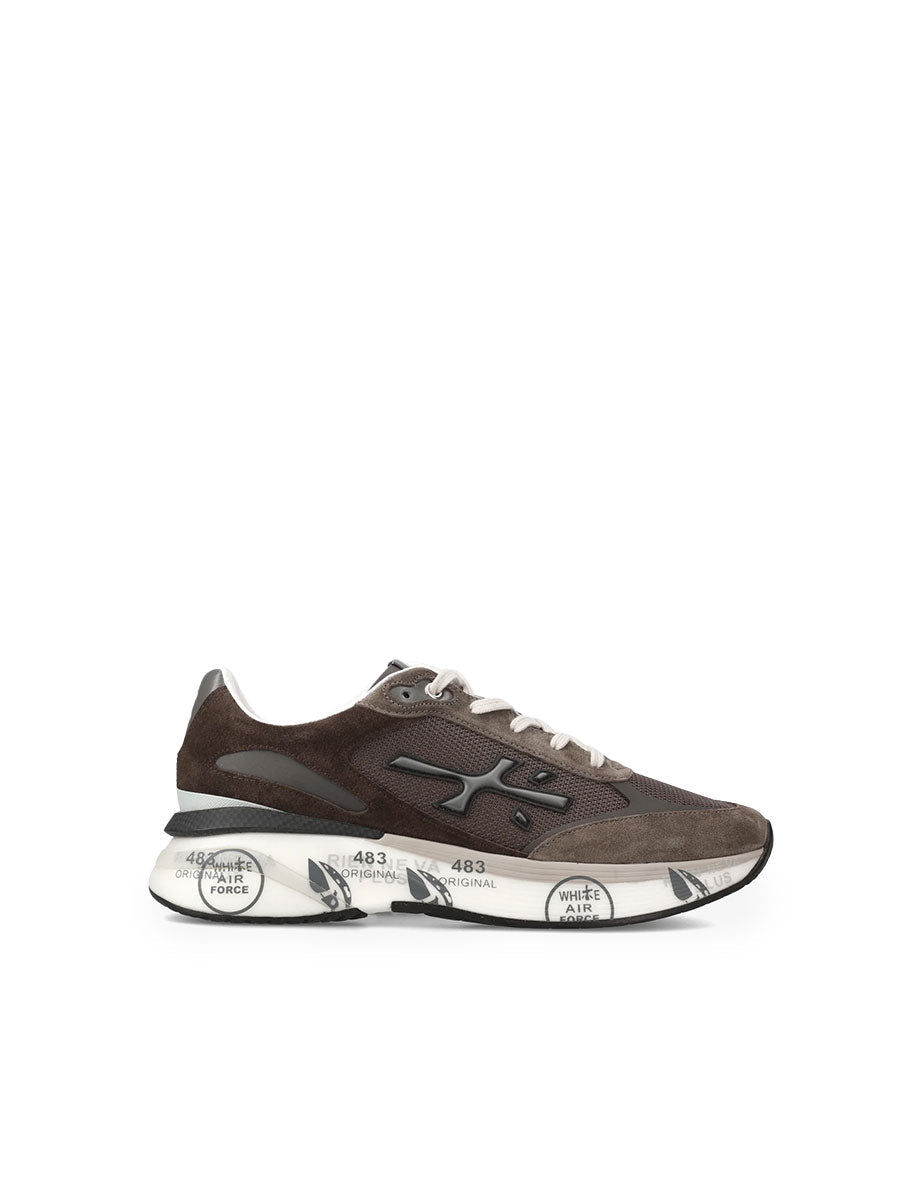 sneakers moerun 6446 marrone - white premiata - sneaker
