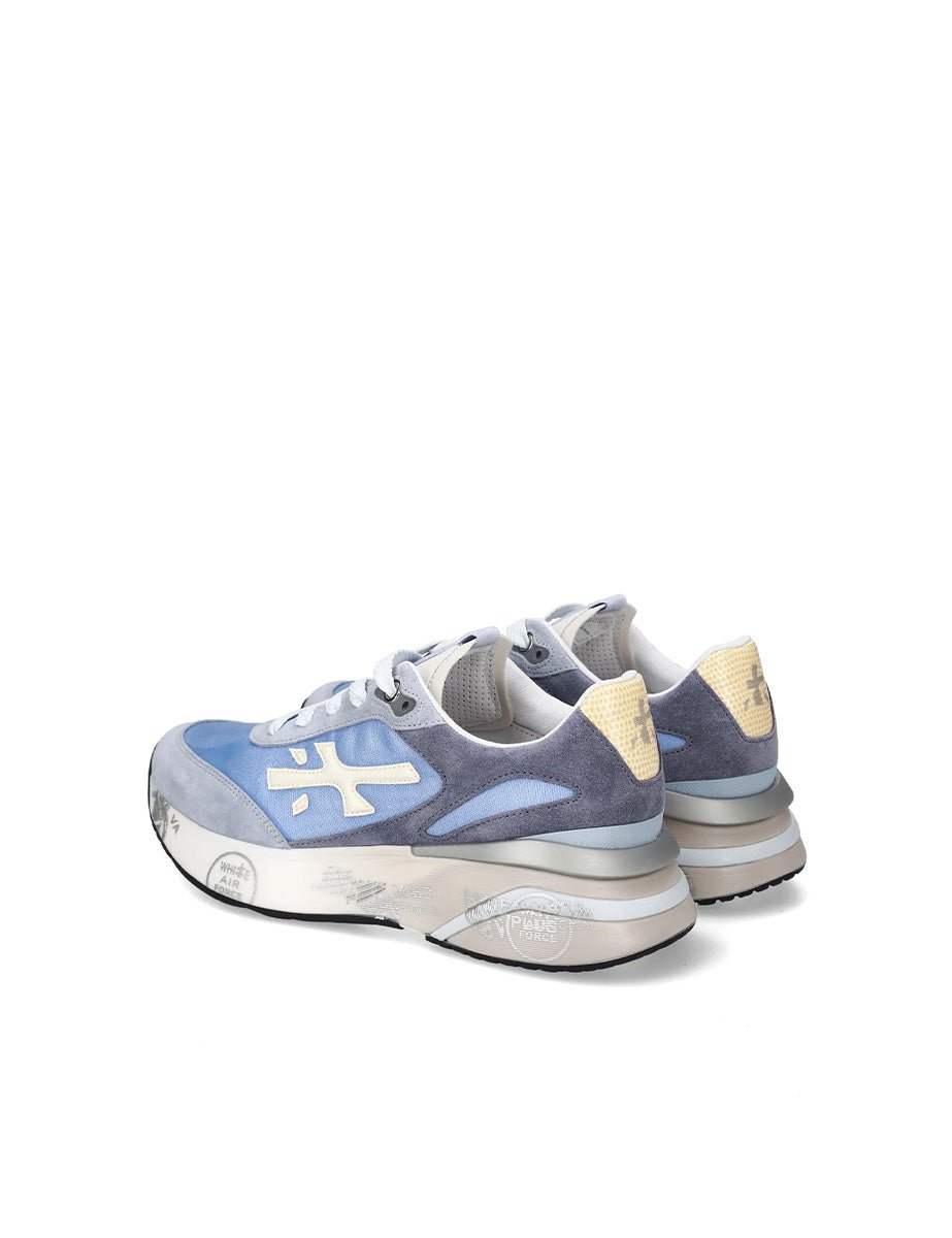 sneakers mouren azzurro - white premiata - sneaker