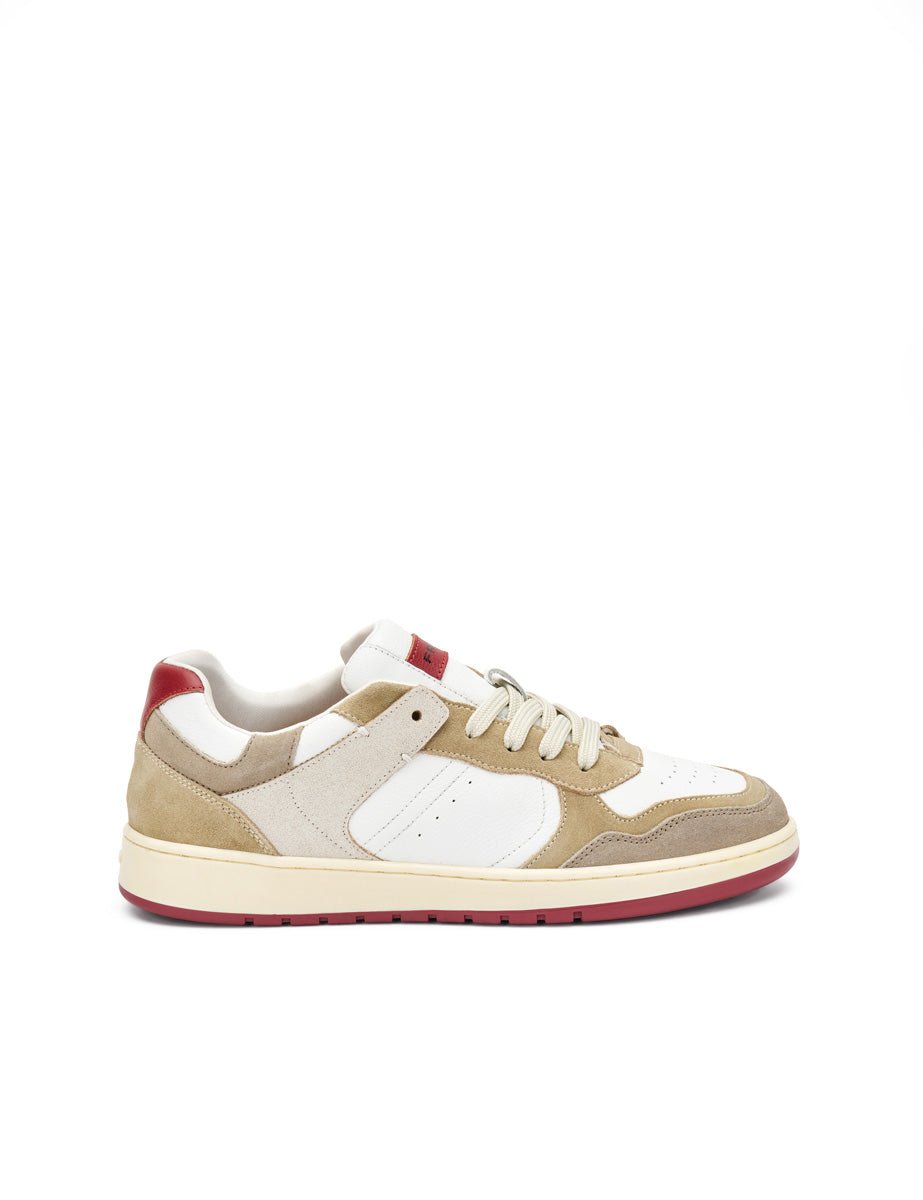 sneakers nappa white bordeaux - frau - sneaker