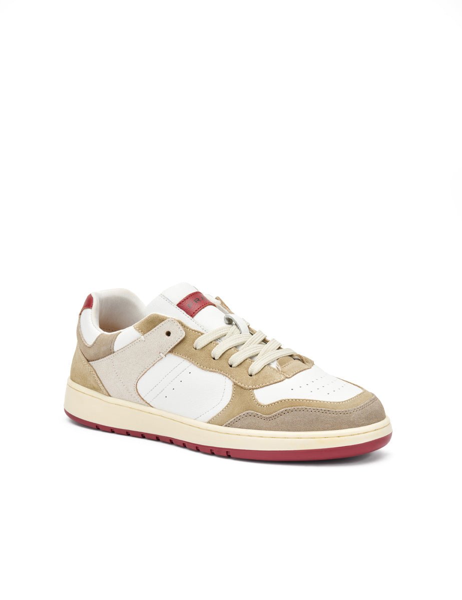 sneakers nappa white bordeaux - frau - sneaker