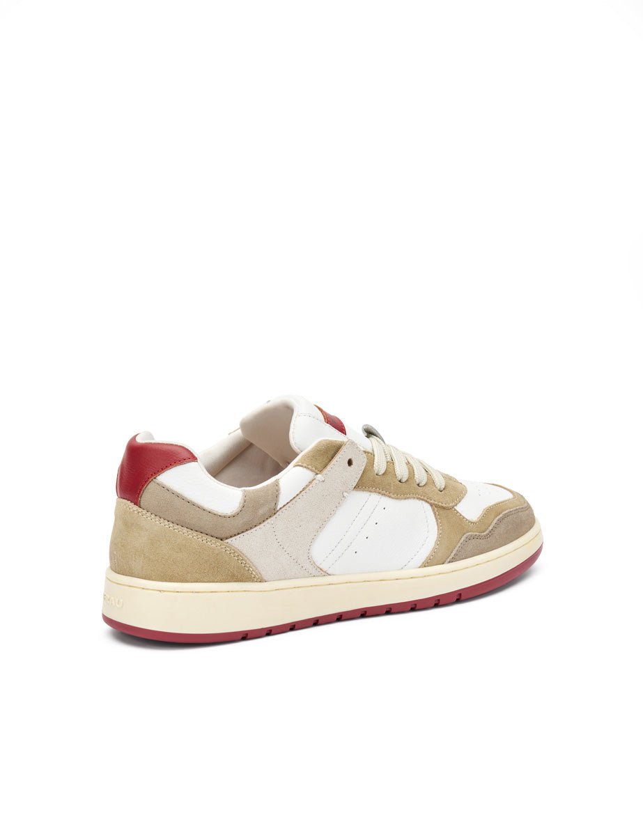 sneakers nappa white bordeaux - frau - sneaker