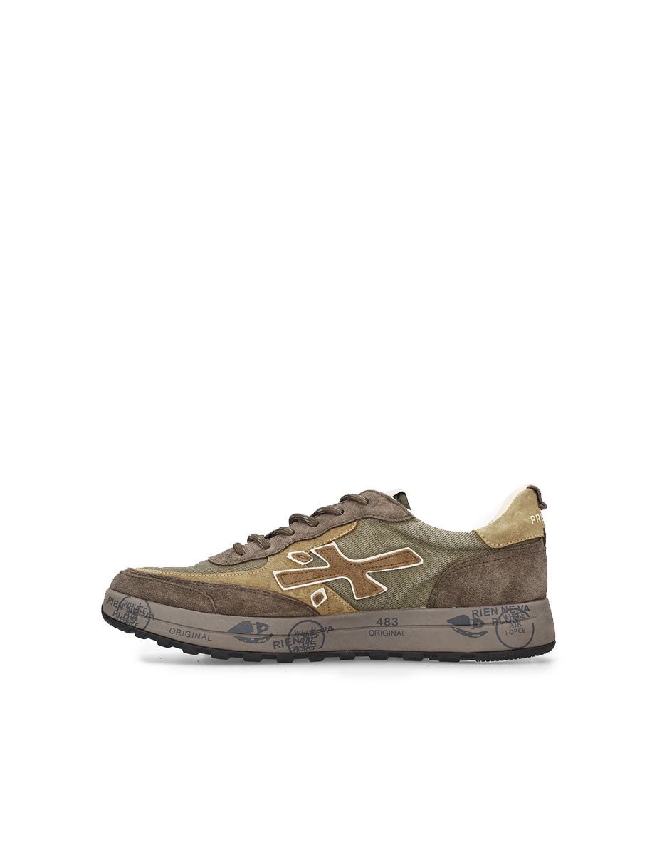 sneakers nous 8463 kaki - white premiata - sneaker