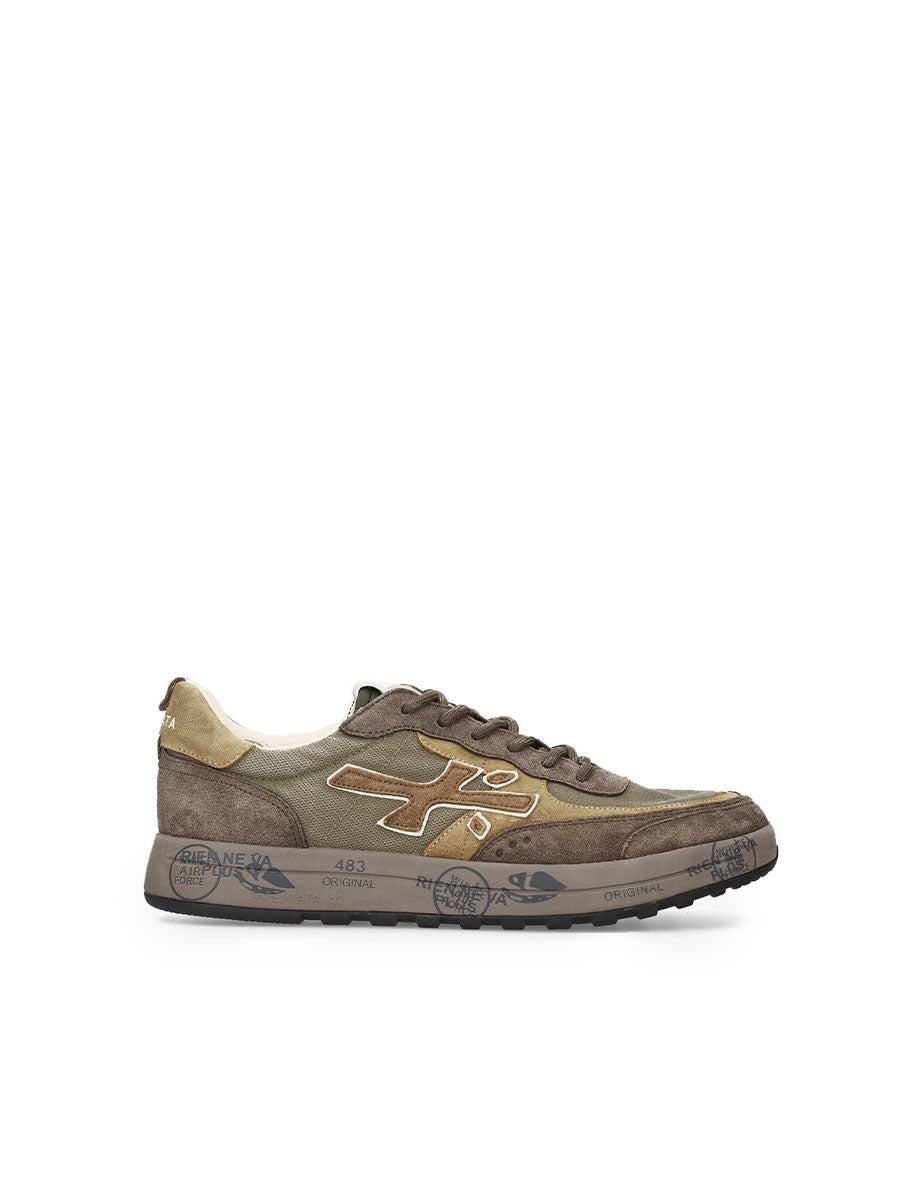 sneakers nous 8463 kaki - white premiata - sneaker
