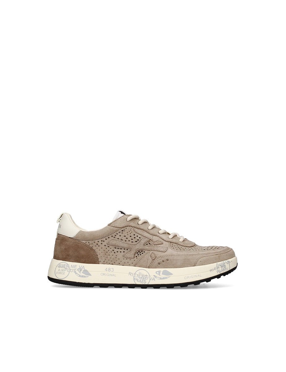 sneakers nous forata beige - white premiata - sneaker