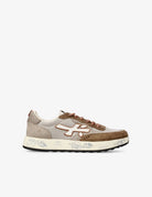sneakers nous taupe - white premiata - sneaker