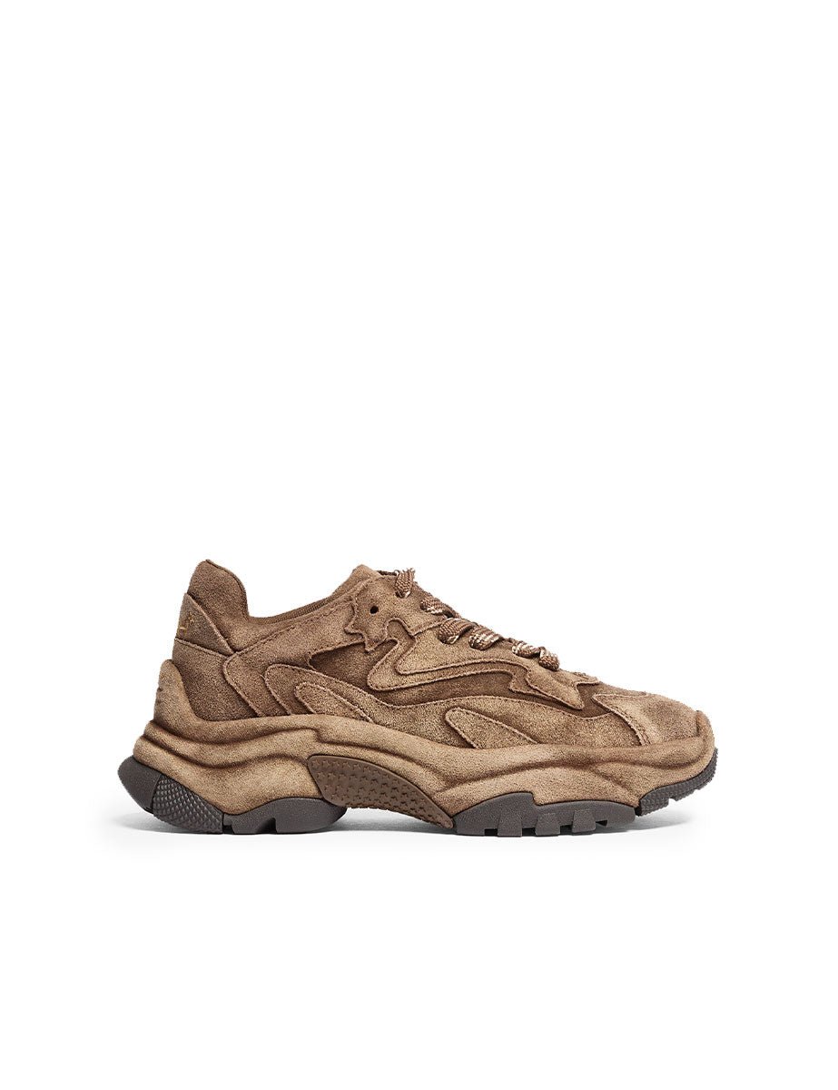 sneakers pelle scamosciata marrone - ash - sneaker