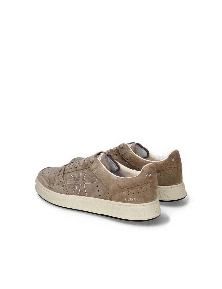 sneakers quinn 8652 beige sabbia - white premiata - sneaker