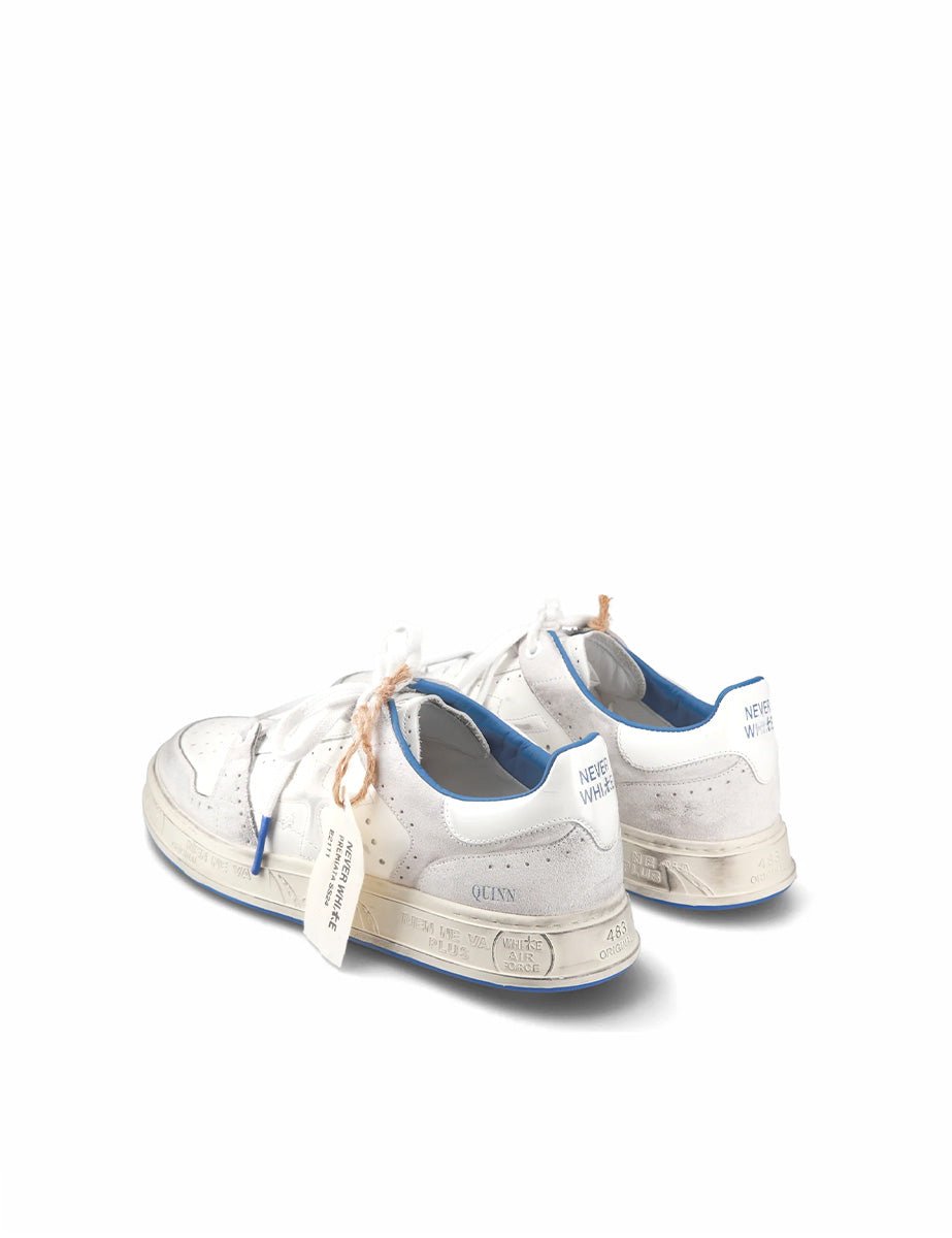 sneakers quinn bianco blu - white premiata - sneaker