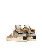 sneakers recut high glitter platino - crime - sneaker