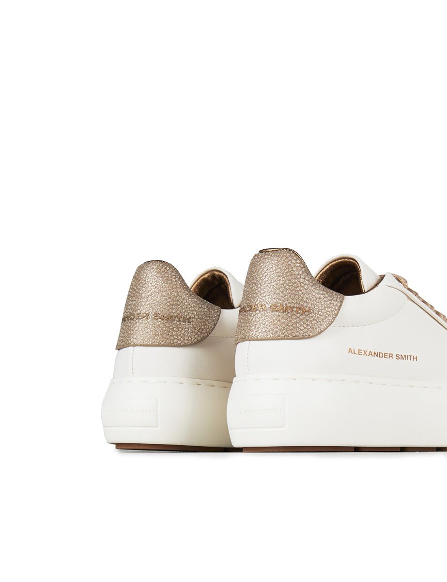 sneakers soho laminata white gold - alexander smith - sneaker