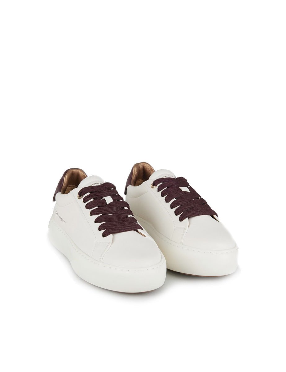 sneakers soho white bordeaux - alexander smith - sneaker