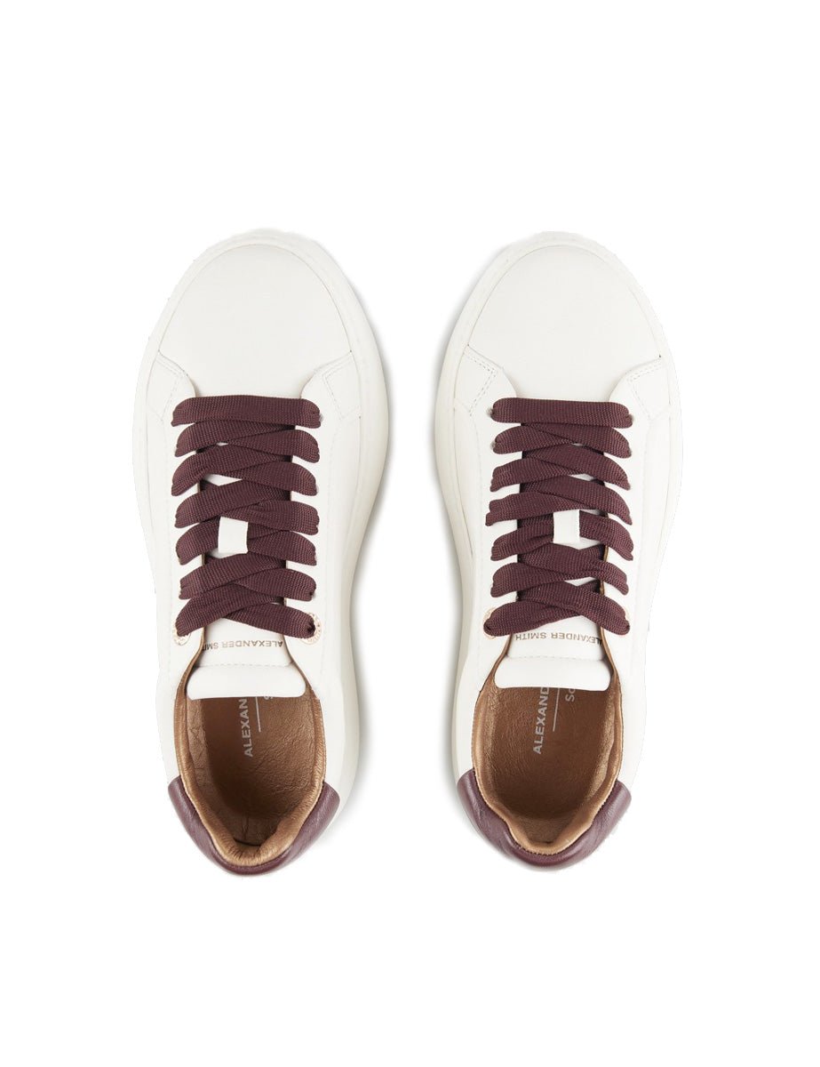 sneakers soho white bordeaux - alexander smith - sneaker