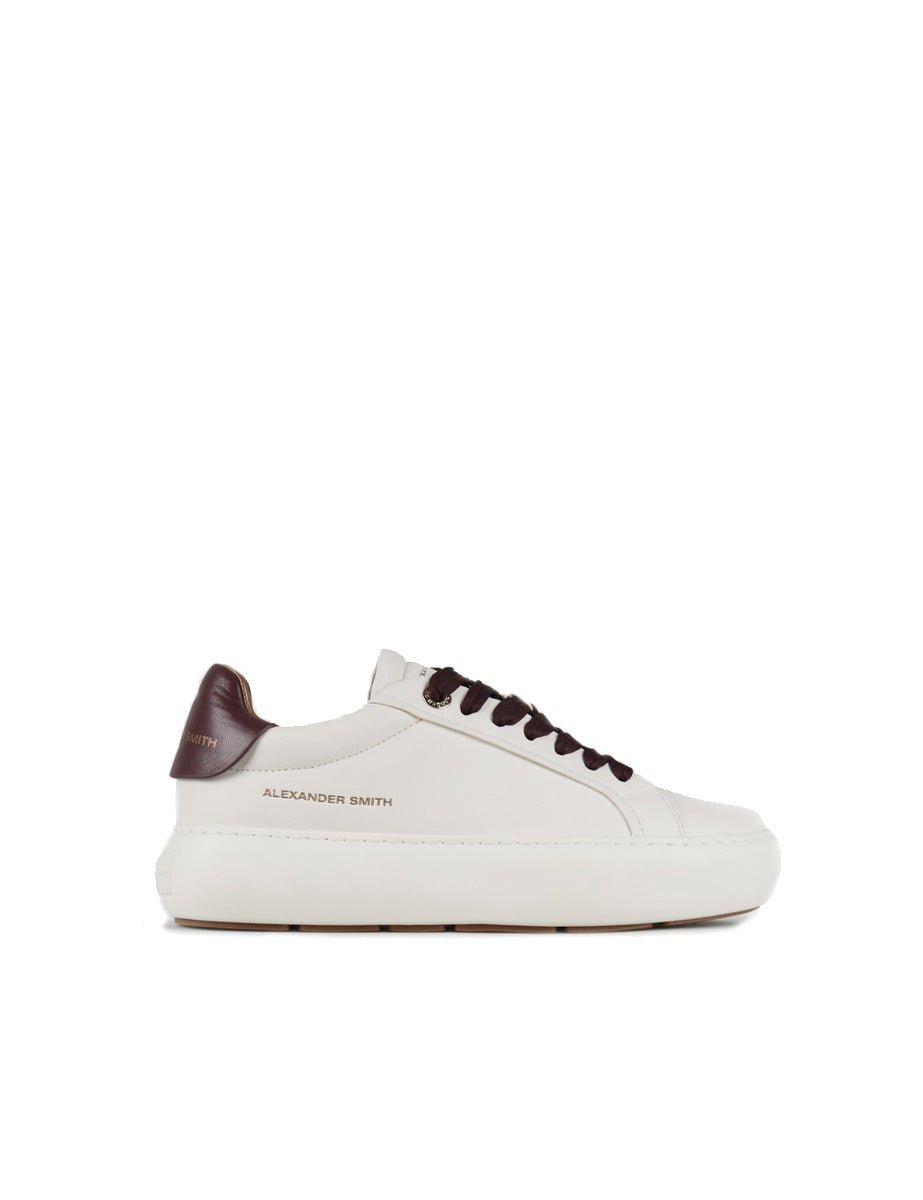 sneakers soho white bordeaux - alexander smith - sneaker