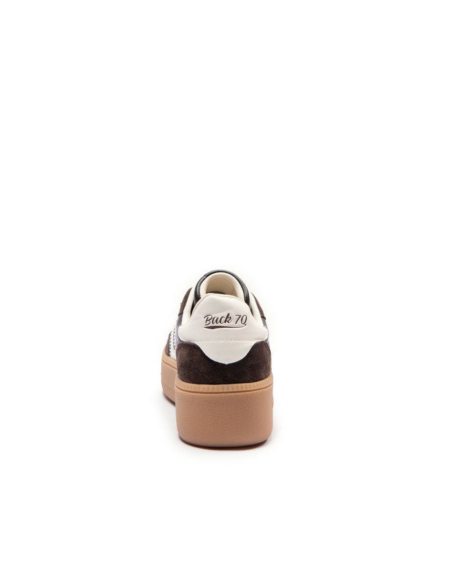 sneakers spongy nappa marrone - back 70 - sneaker