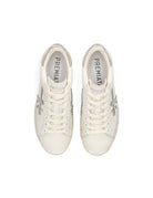 sneakers steven laminato bianco argento - white premiata - sneaker