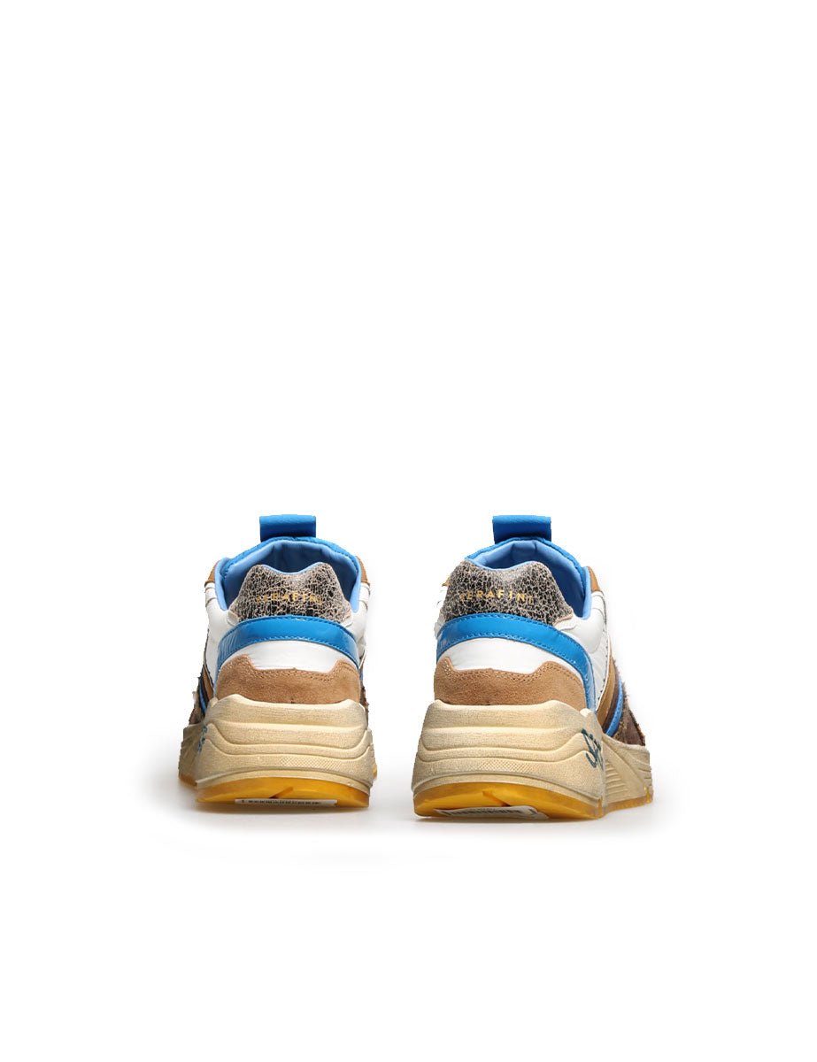 sneakers tokio marrone blu bianco - serafini - sneaker