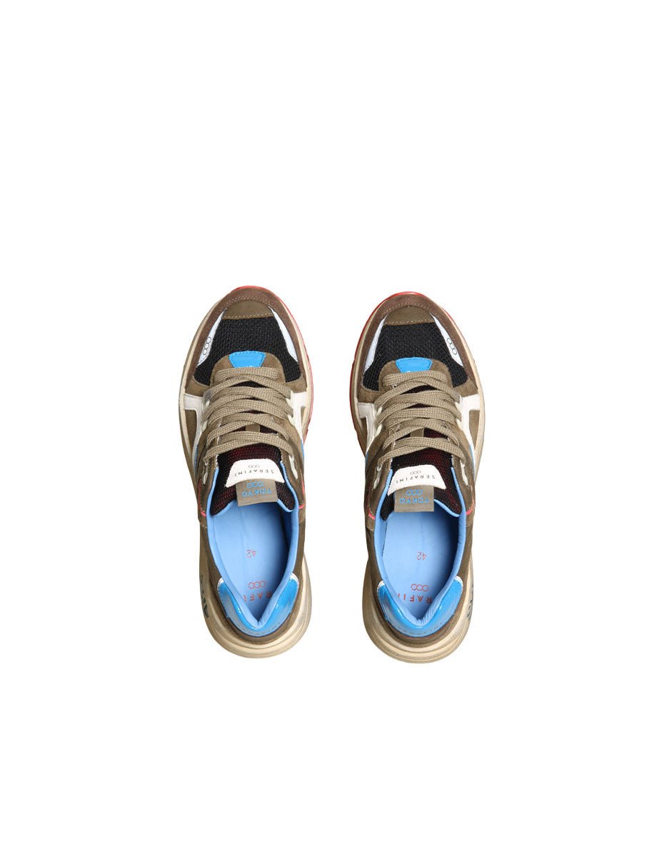 sneakers tokio verde blu - serafini - sneaker