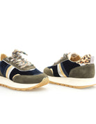 sneakers torino velvet blu green leo - serafini - sneaker