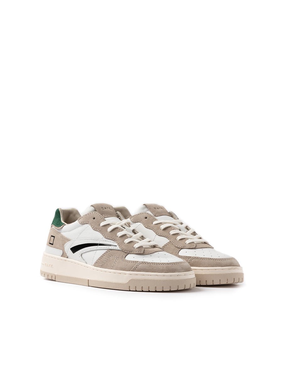 sneakers torneo pure calf white green - date - sneaker