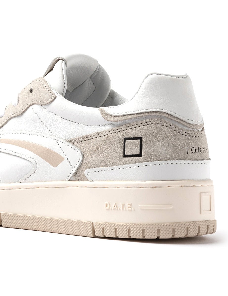 sneakers torneo pure white beige - date - sneaker