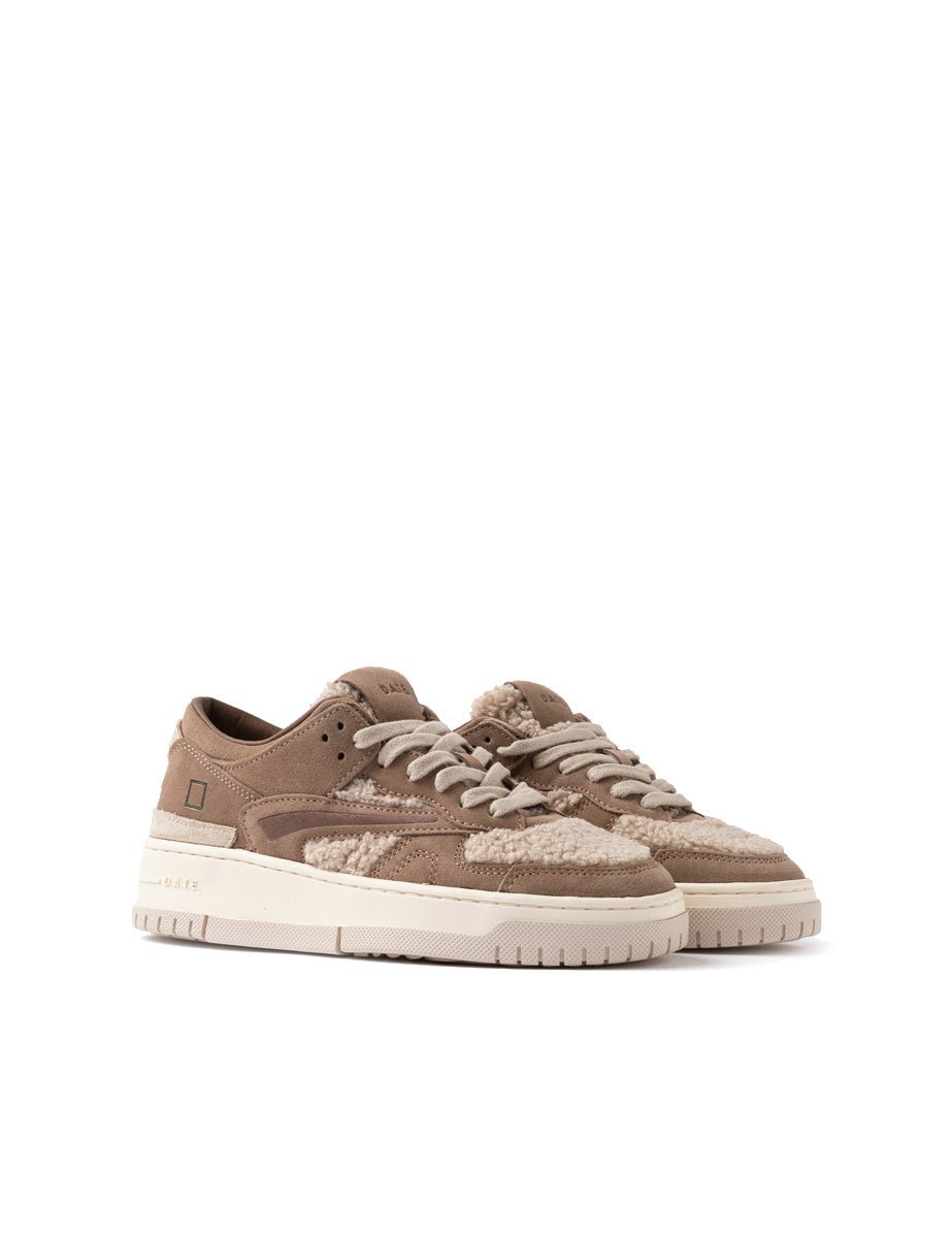 sneakers torneo teddy beige - date - sneaker