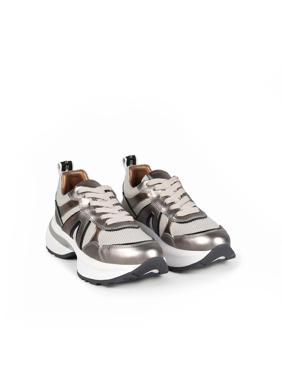 sneakers victoria dark silver black - alexander smith - sneaker