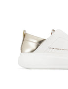 sneakers wembley slip on white gold - alexander smith - sneaker